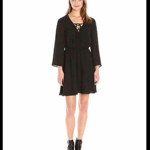 Paris Sunday Women's Lace Up Dress XS Black